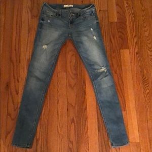 Hollister light wash ripped jeans